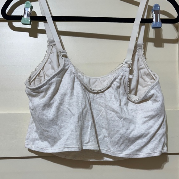 Aerie Cream Cropped Tank Top - Picture 3 of 4